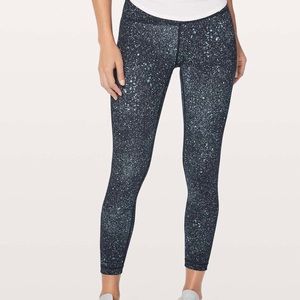 Lululemon Wunder Under Galaxy Spackled Leggings